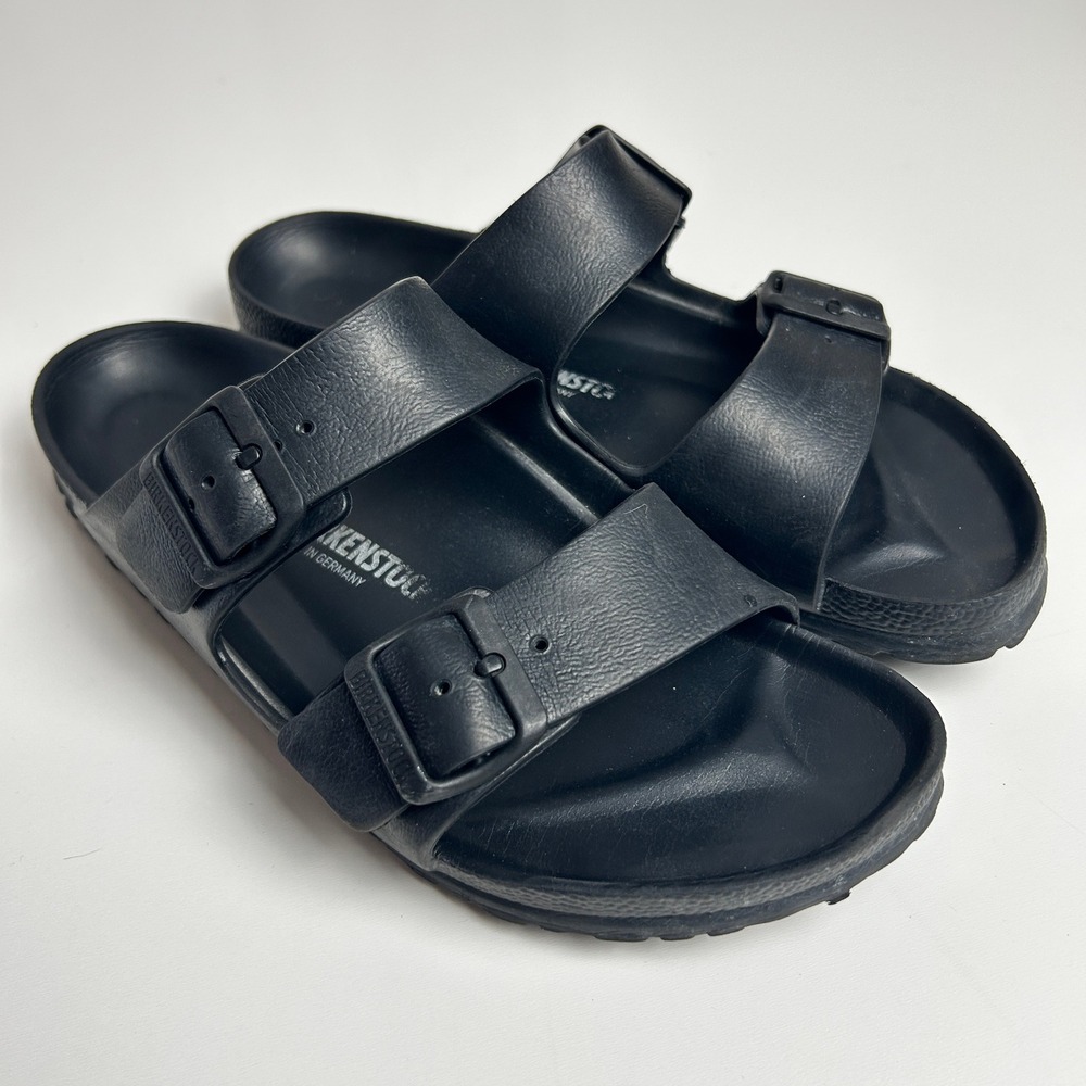 Birkenstock Arizona EVA Black Waterproof Slide Sandals Mens 7 Womens 9 EU 40